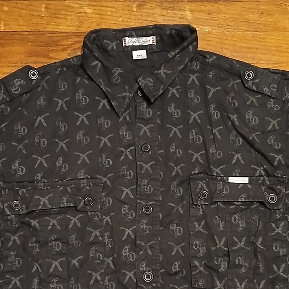 Artful Dodger Mens Throwback All Over Print Ls Casual Button Down Size XXL - Picture 2 of 8
